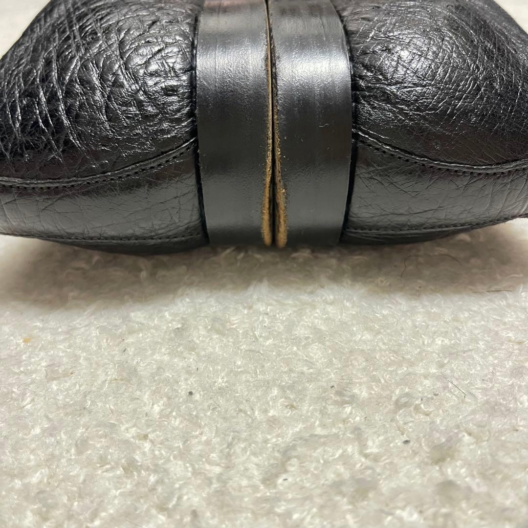 BARKER BLACK オーストリッチ　オペラシューズ