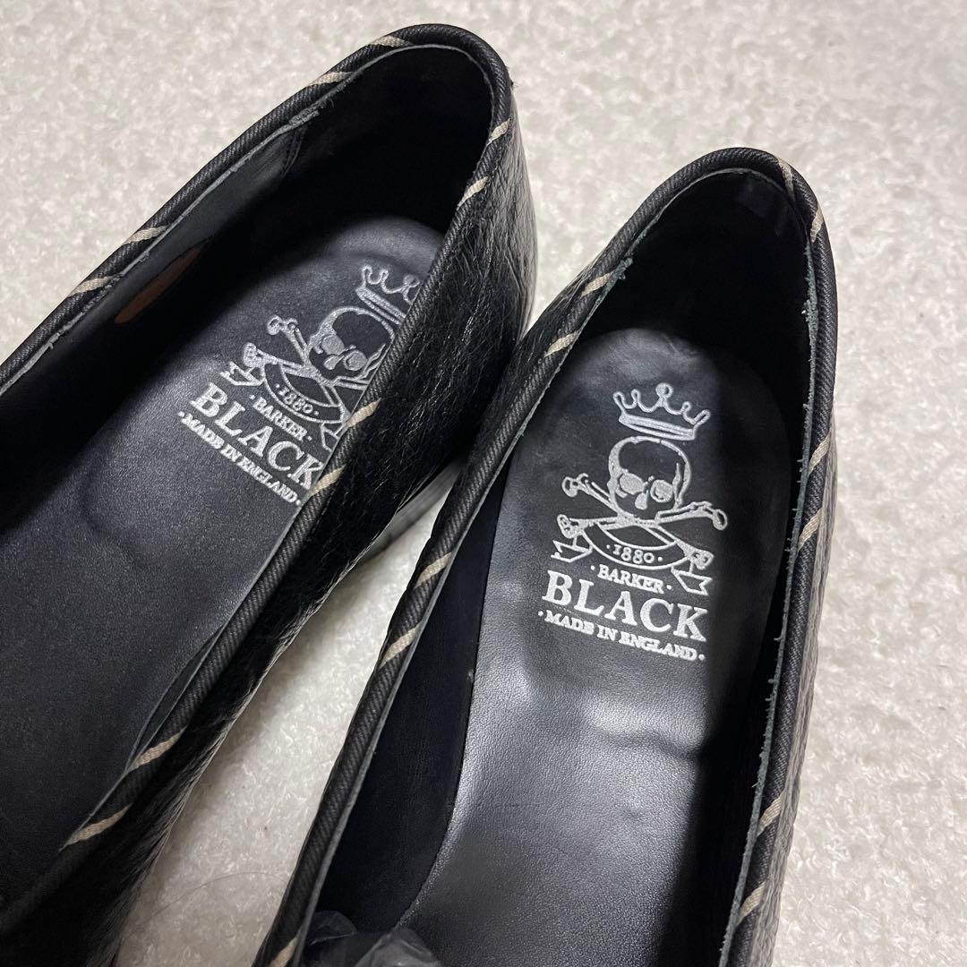 BARKER BLACK オーストリッチ　オペラシューズ