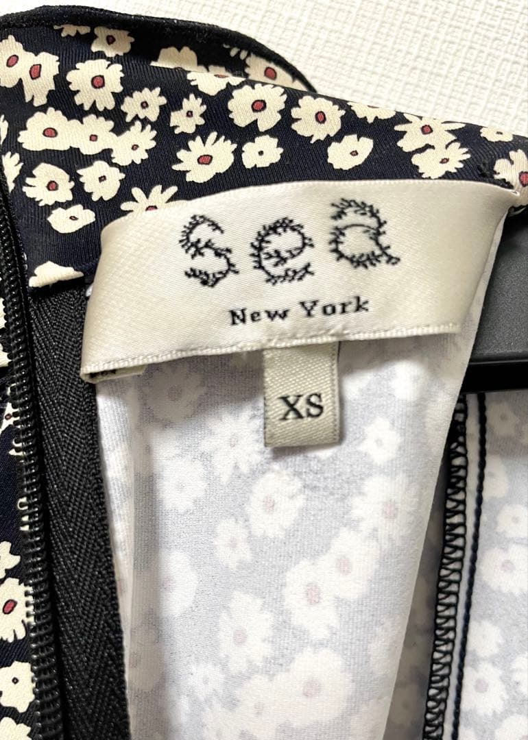 【Sea New York】シーニューヨーク/花柄ハイネックワンピース/XS