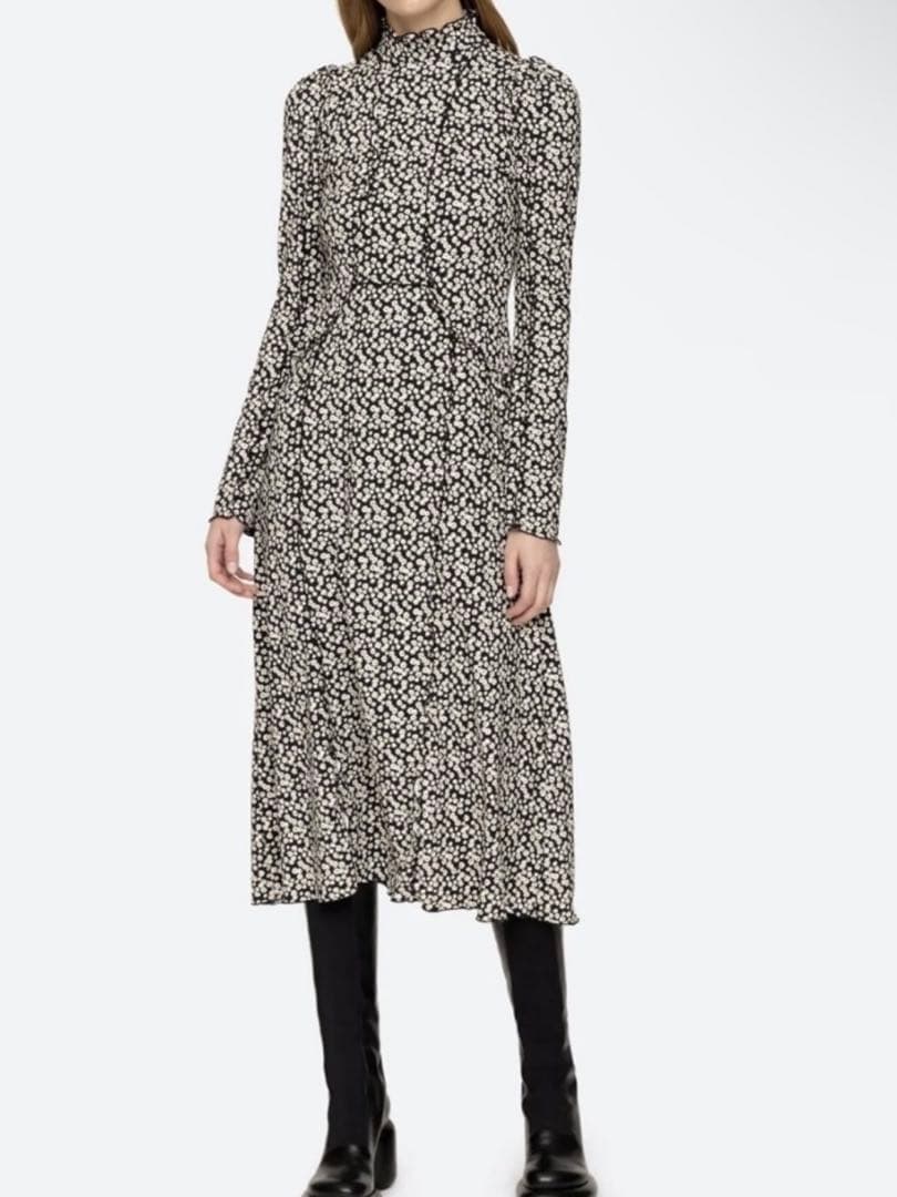 【Sea New York】シーニューヨーク/花柄ハイネックワンピース/XS