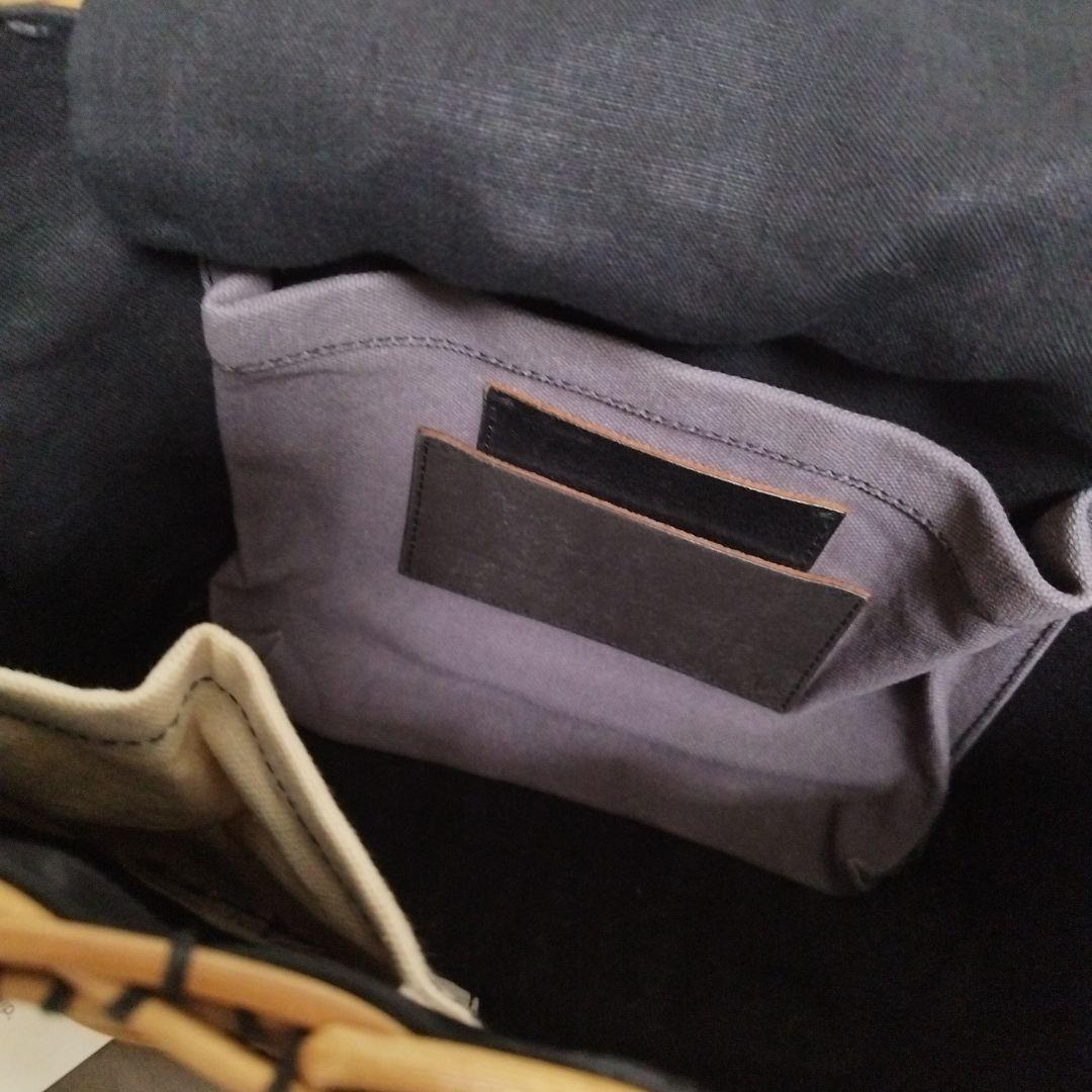 Hib☆Y☆エバゴス　かごバッグ　ブラック　リネン被せ