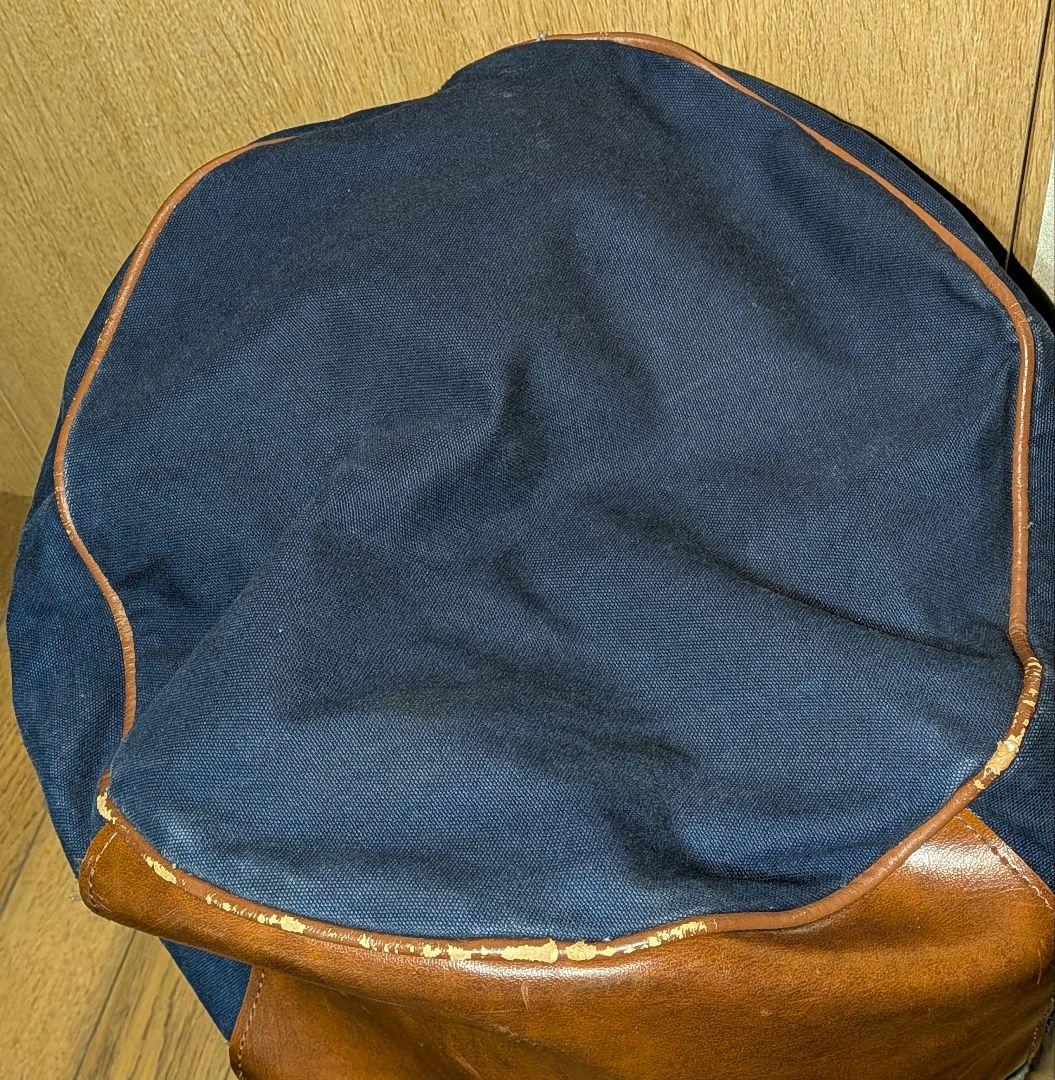 80's L.L.Beanネイビーキャンバスボストンバッグ 2way