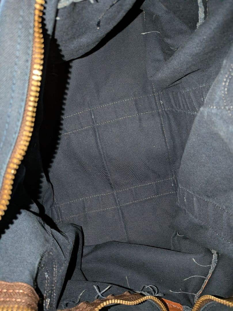 80's L.L.Beanネイビーキャンバスボストンバッグ 2way