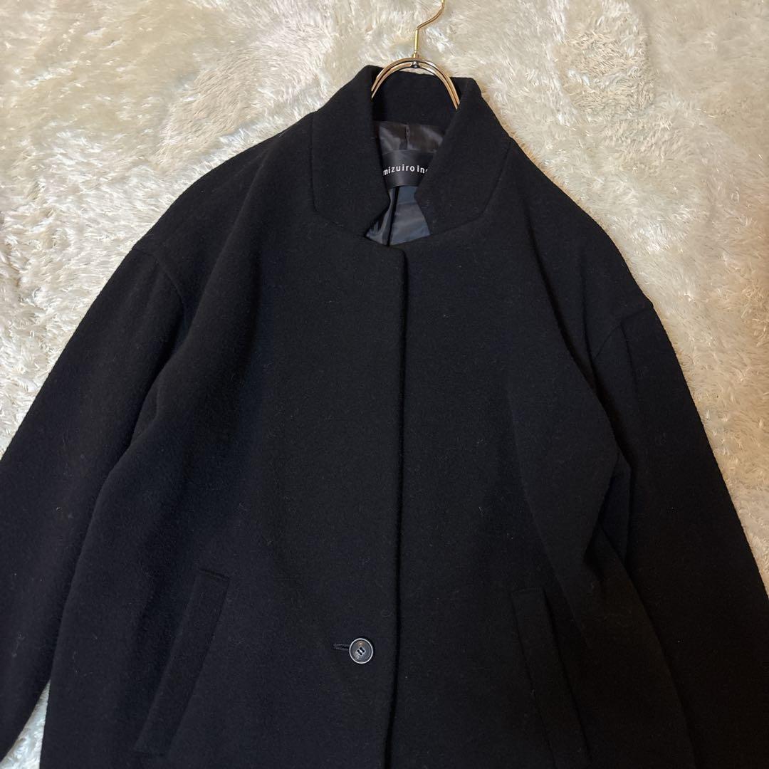 mizuiroind ミズイロインド チェスター ロングコート スタンドカラー