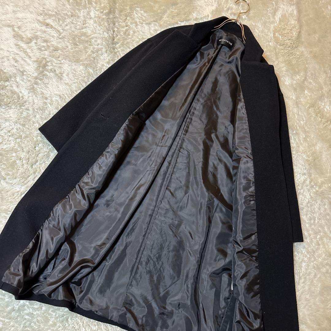 mizuiroind ミズイロインド チェスター ロングコート スタンドカラー