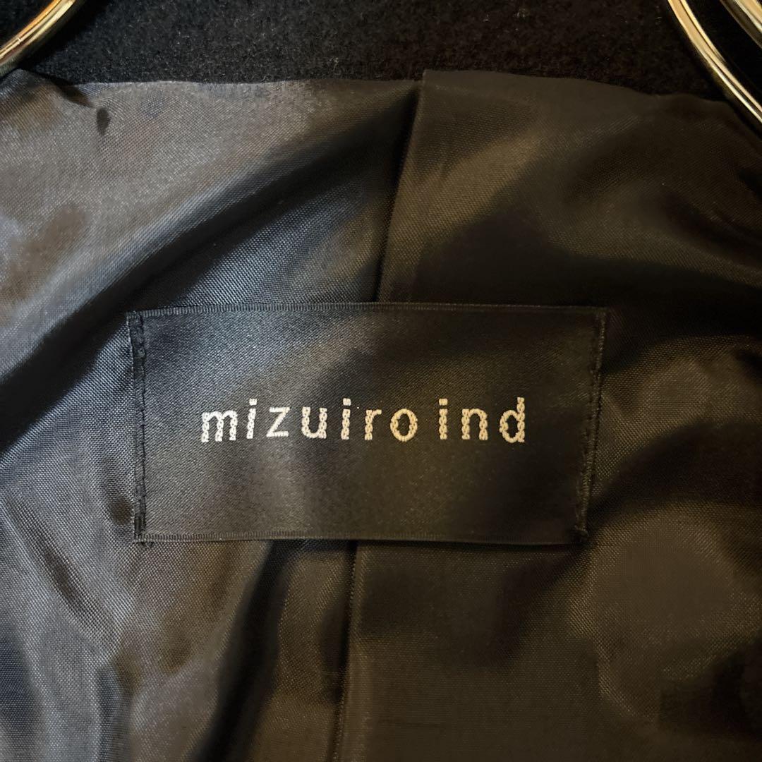 mizuiroind ミズイロインド チェスター ロングコート スタンドカラー