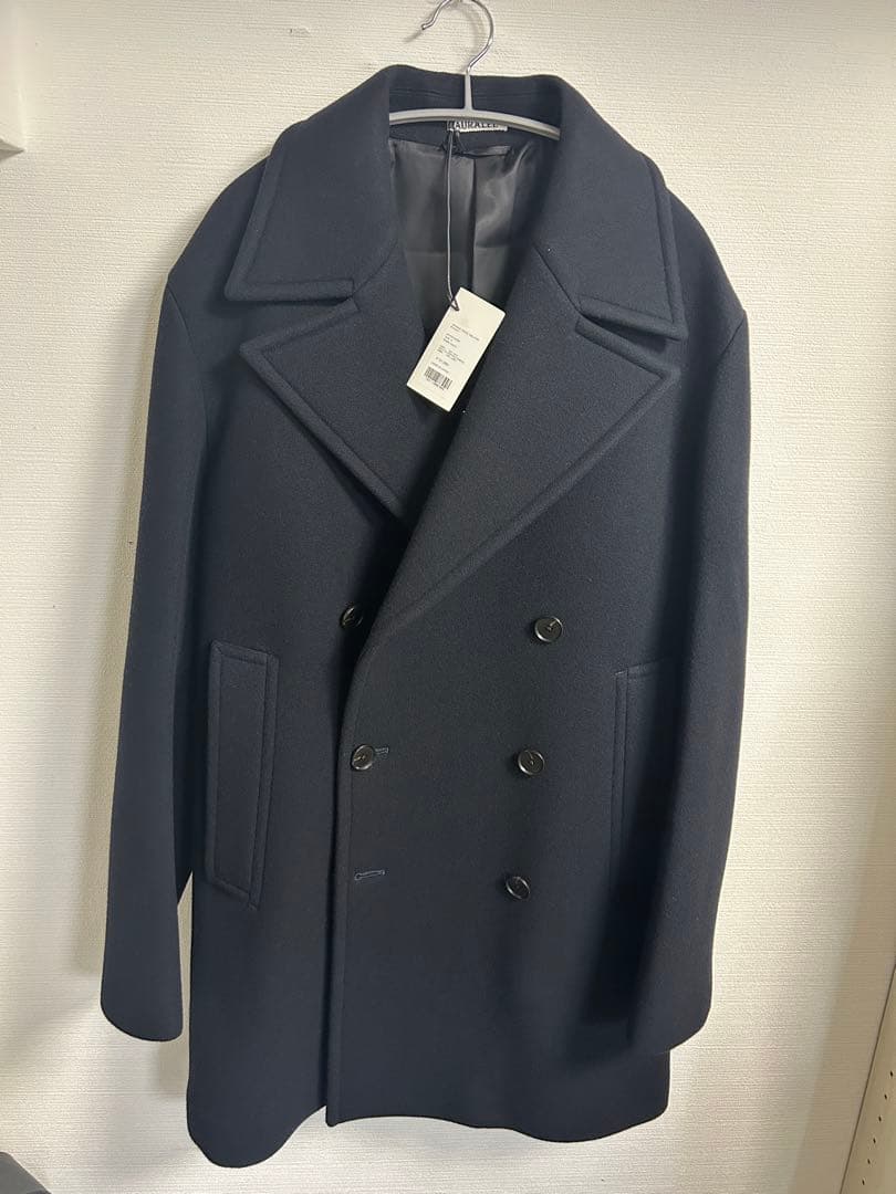 ジャケット・アウター AURALEE SPONGE WOOL MELTON P-COAT
