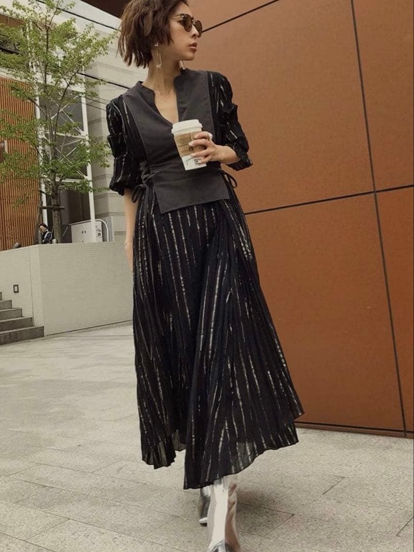 ワンピース AMERI WASHI LAYERED DRESS