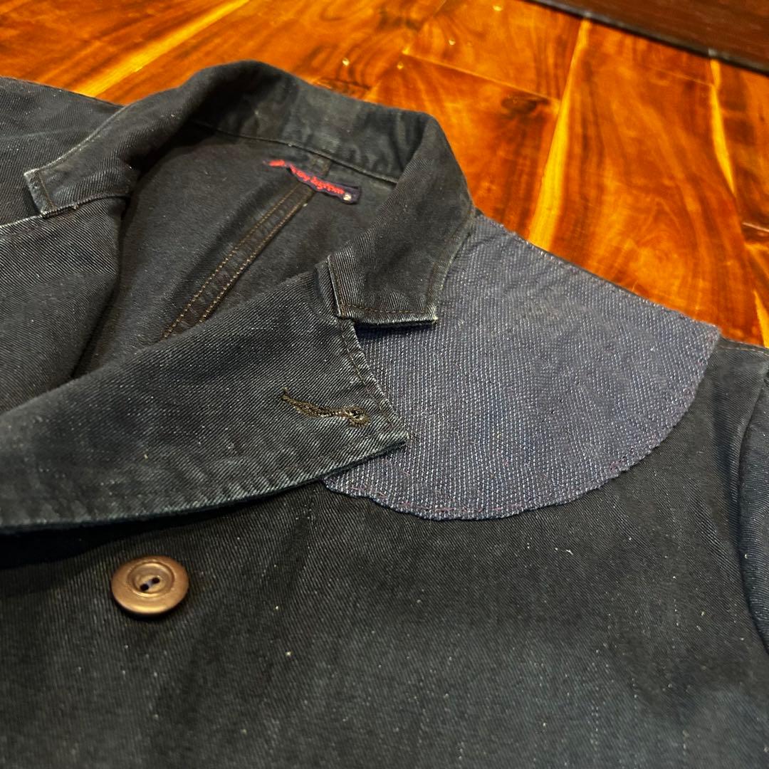 【匿名配送】45rpm インディゴデニムジャケット ダブル 濃紺 レアモデル