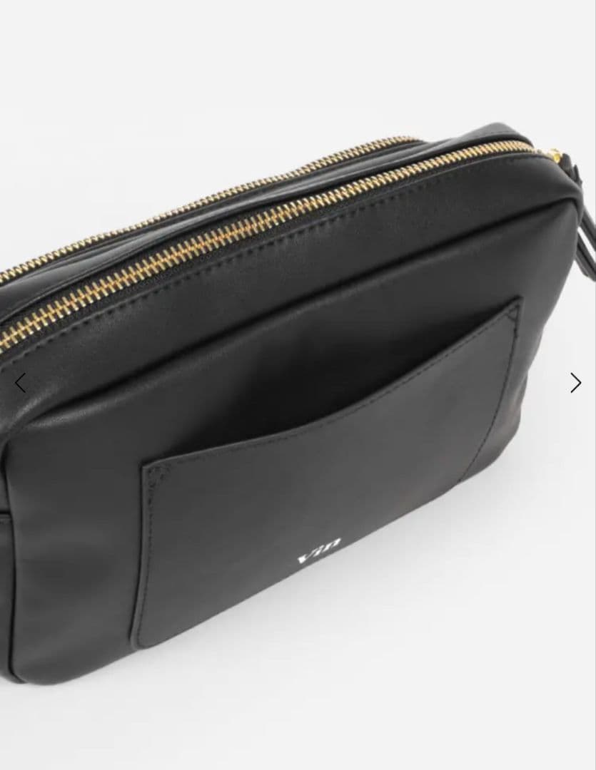 Vin　メッセージプリントスクエアショルダーバッグ