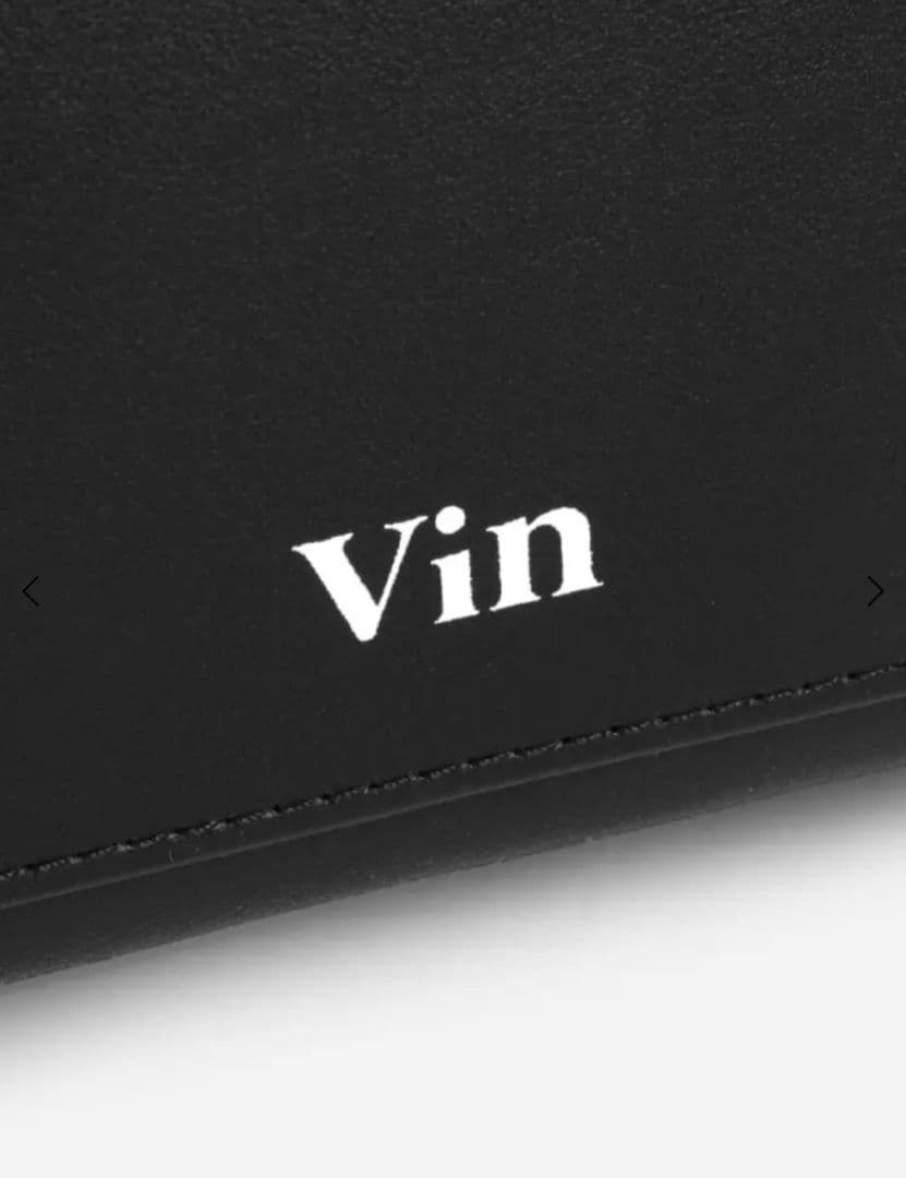 Vin　メッセージプリントスクエアショルダーバッグ