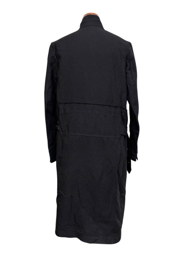 名作AD2013 コムデギャルソン オムプリュス ポリ縮絨ベルトロングジャケット