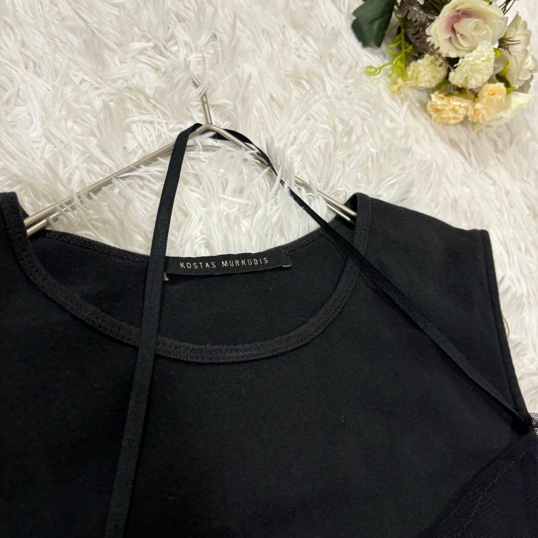 kostas murkudis コスタスムルクディス　ブラックタンクトップ　36