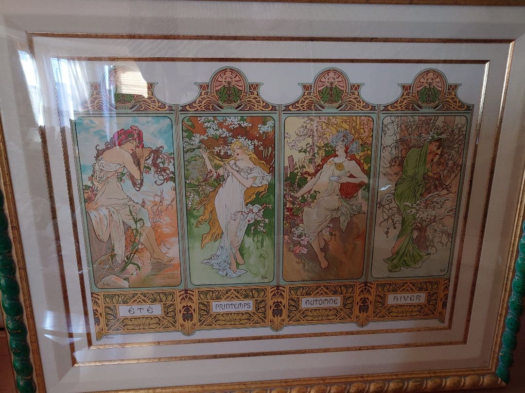 ミュシャ『四季』1896 ポートフォリオ ver.3