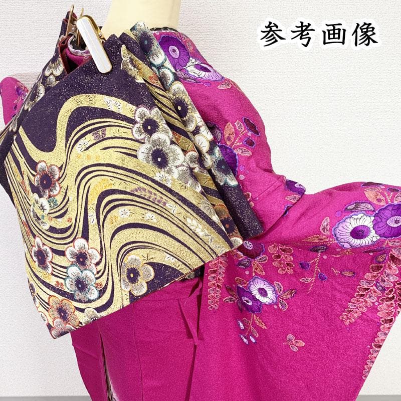 512z37, 503u34☆作家物 考美 振袖 辻が花絞り染 金彩☆美品成人式