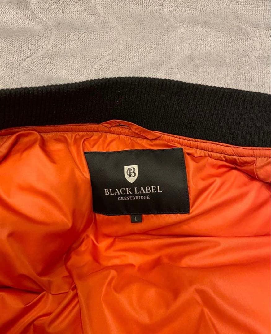 BLACK LABEL MA-1ジャケット ブラック 迷彩