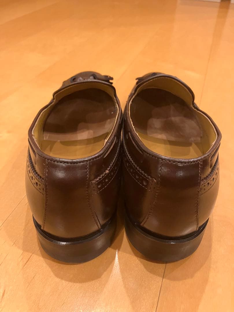 リーガル Uチップ タッセルローファー 24.5 革靴 ブラウン 茶