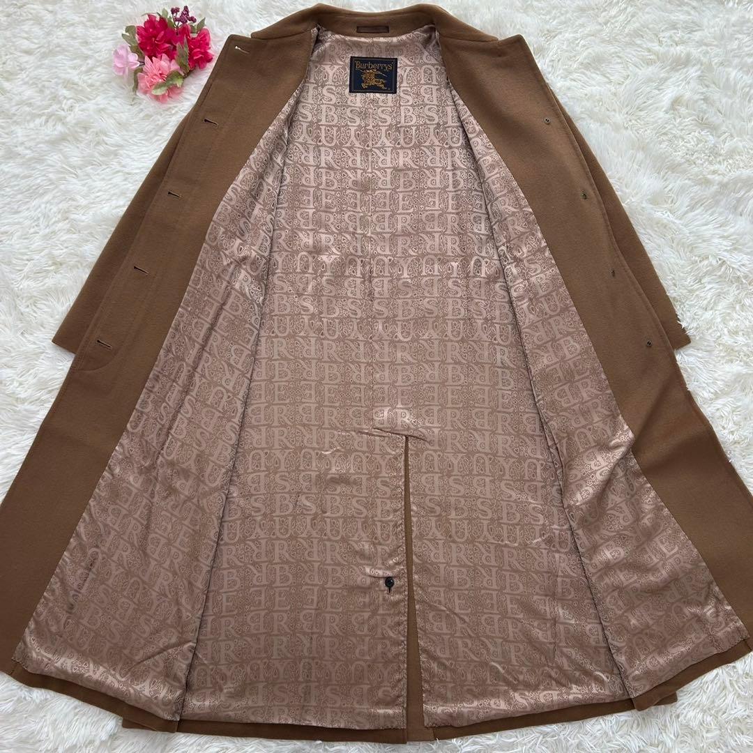【極美品/L】バーバリー チェスターコート アウター カシミヤ100% Aライン