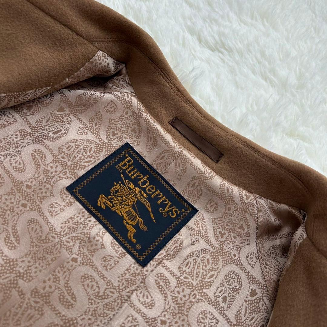 【極美品/L】バーバリー チェスターコート アウター カシミヤ100% Aライン