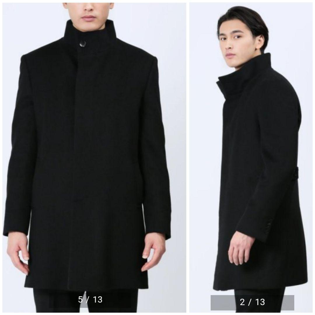 M様リクエスト タグ付★renoma HOMME ウール スタンドコート