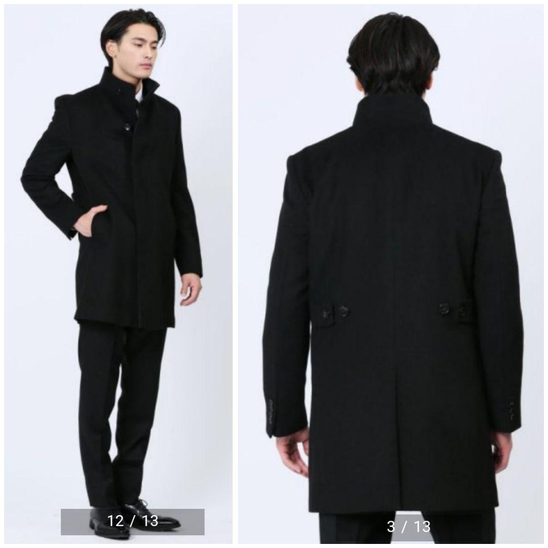 M様リクエスト タグ付★renoma HOMME ウール スタンドコート