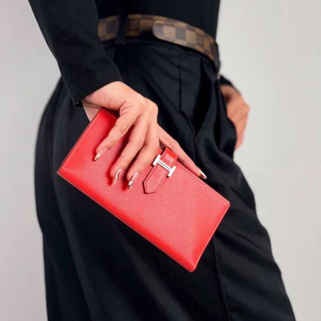 ✨海外輸入品✨値下げ不可⚠️HERMES エルメス べアン デュプリ 三つ折り