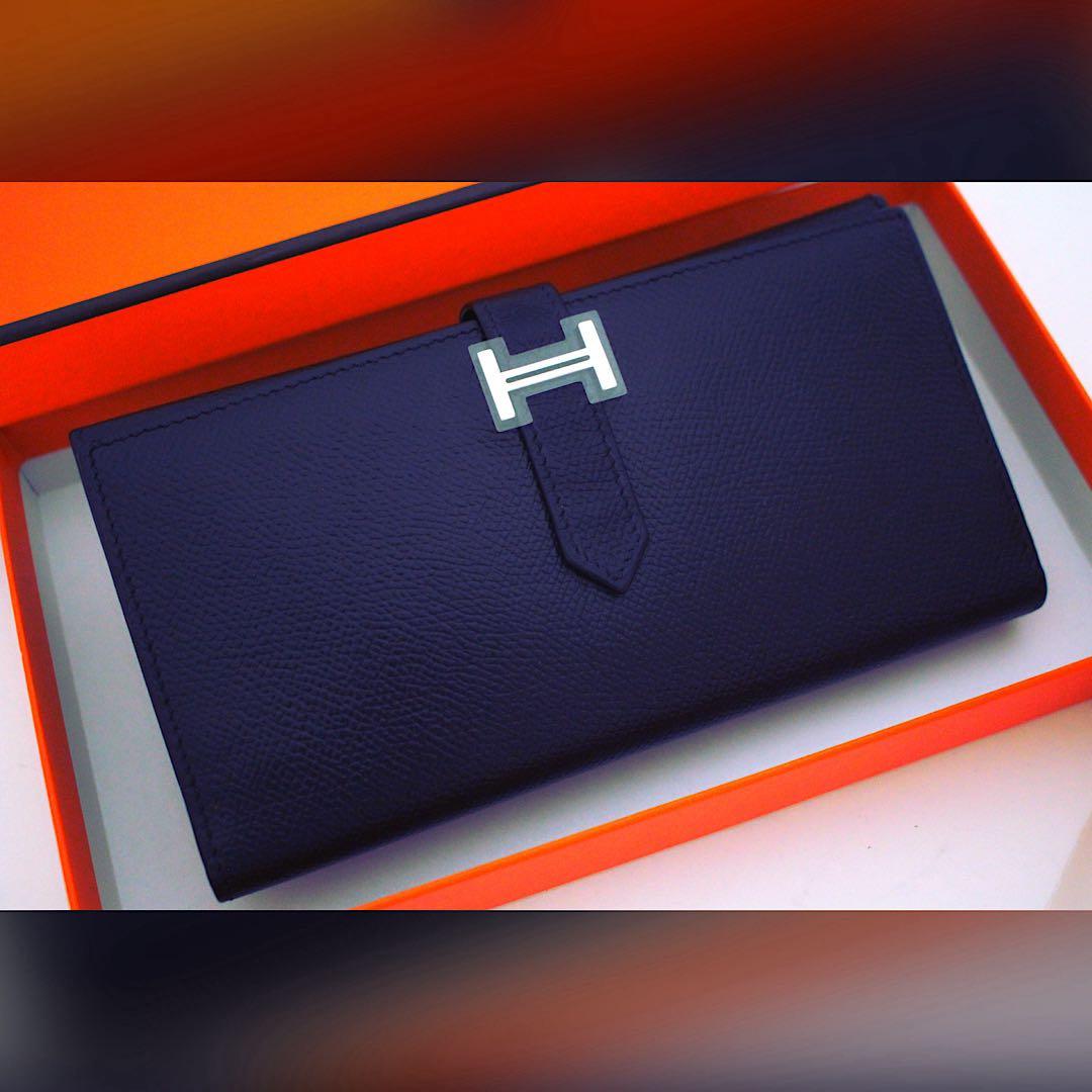 ✨海外輸入品✨値下げ不可⚠️HERMES エルメス べアン デュプリ 三つ折り