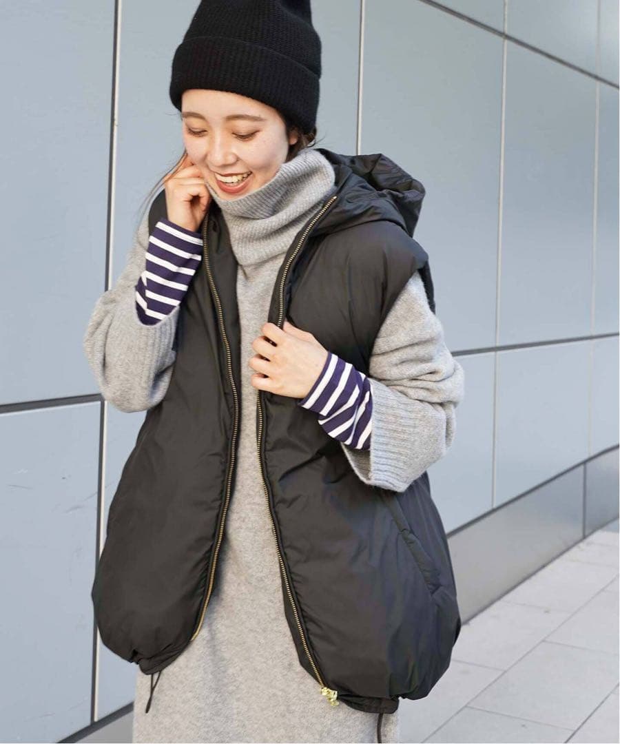 ドゥーズィエムクラス EVERYDAY I LIKE.中綿ロングベストCALUX