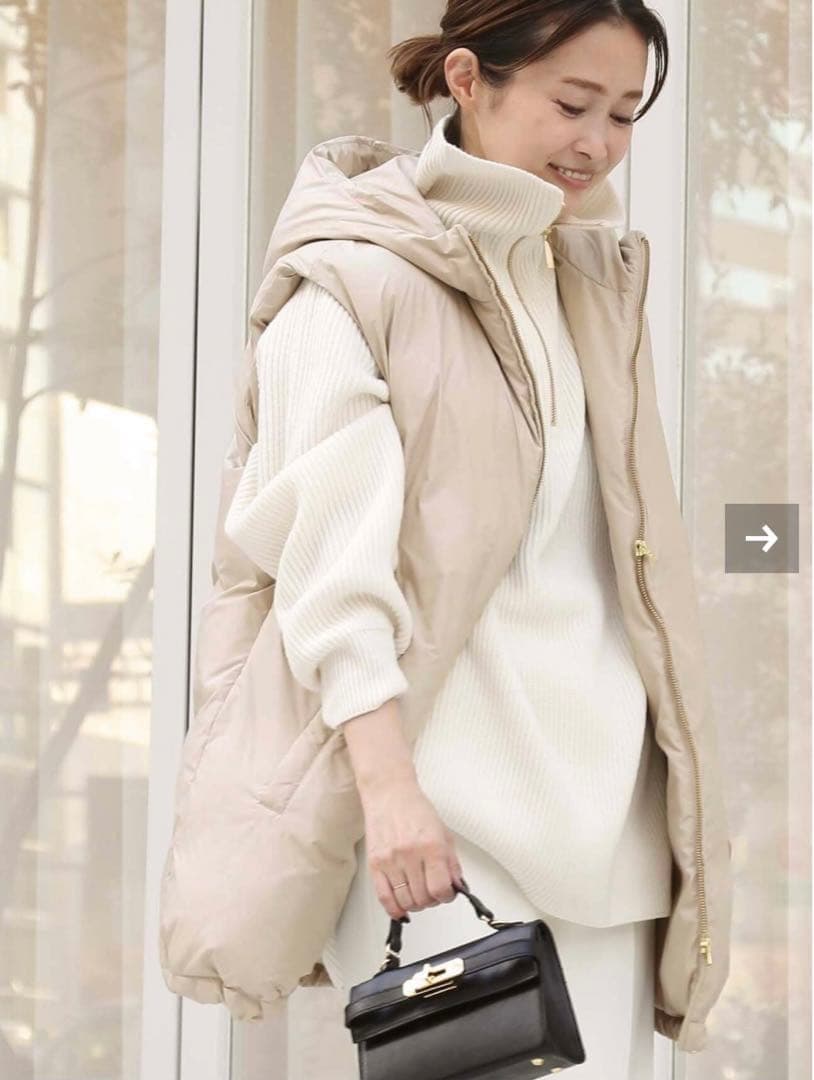 ドゥーズィエムクラス EVERYDAY I LIKE.中綿ロングベストCALUX