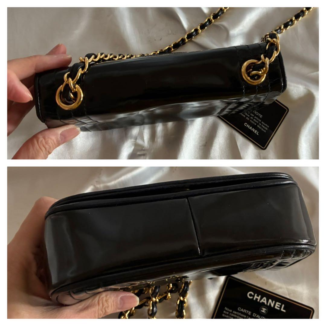 dubi♡dubi 様♡CHANEL パテント　デカココ　チェーンバッグ