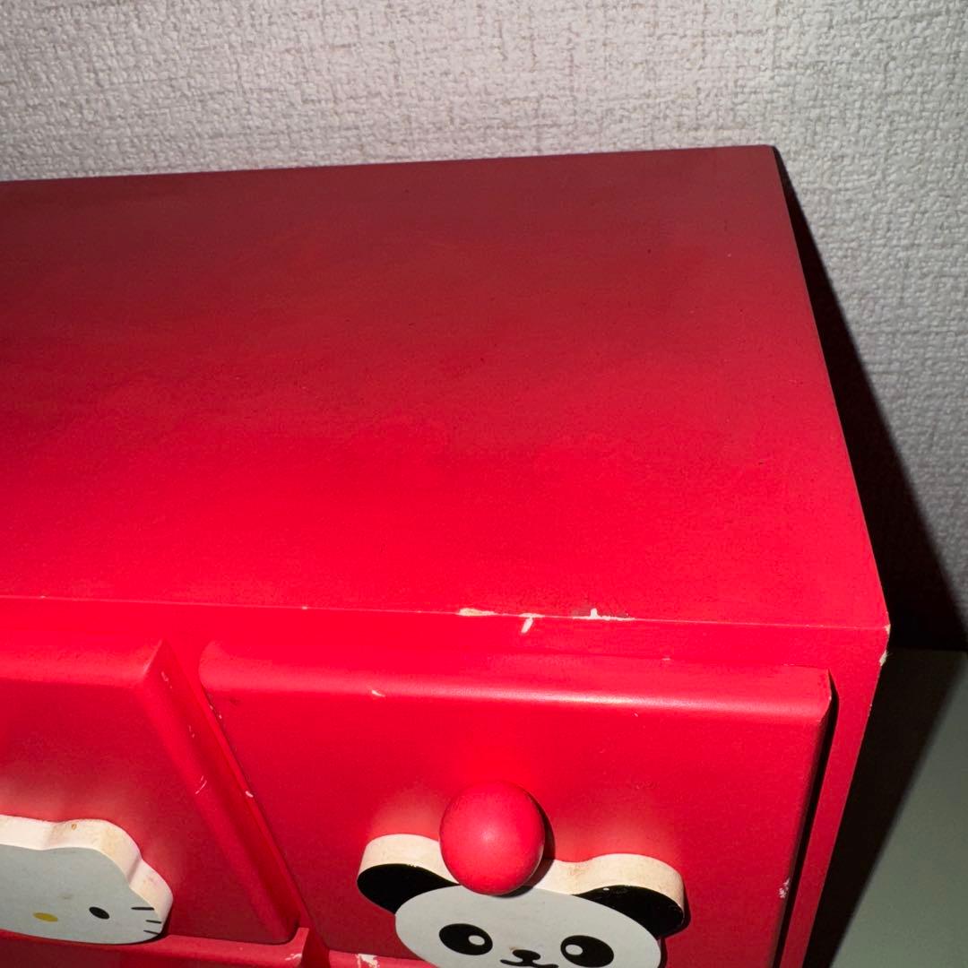 【サンリオ】キティちゃん ハローキティ 木製 チェスト タンス