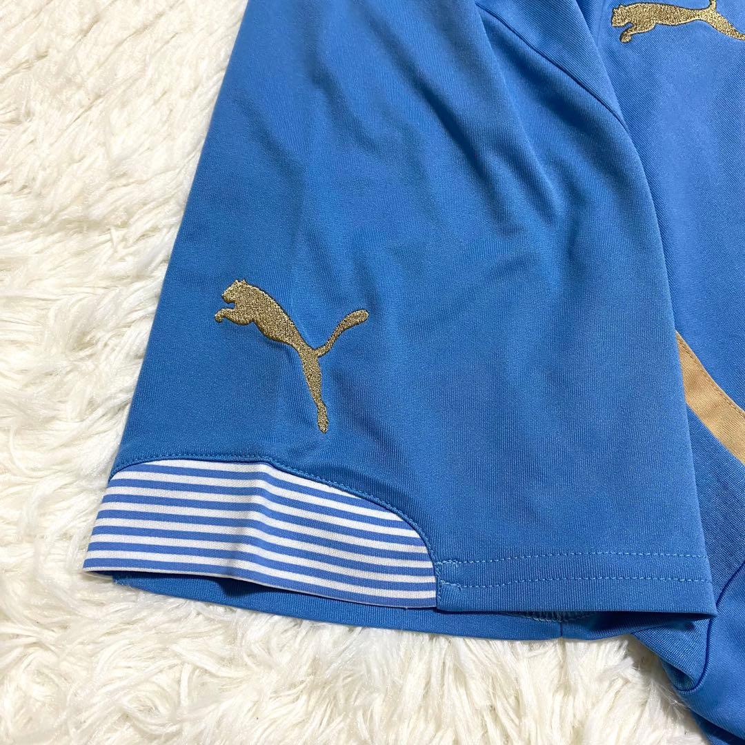 ウルグアイ代表　ユニフォーム　ゲームシャツ　刺繍　プーマ　ホーム　水色　L