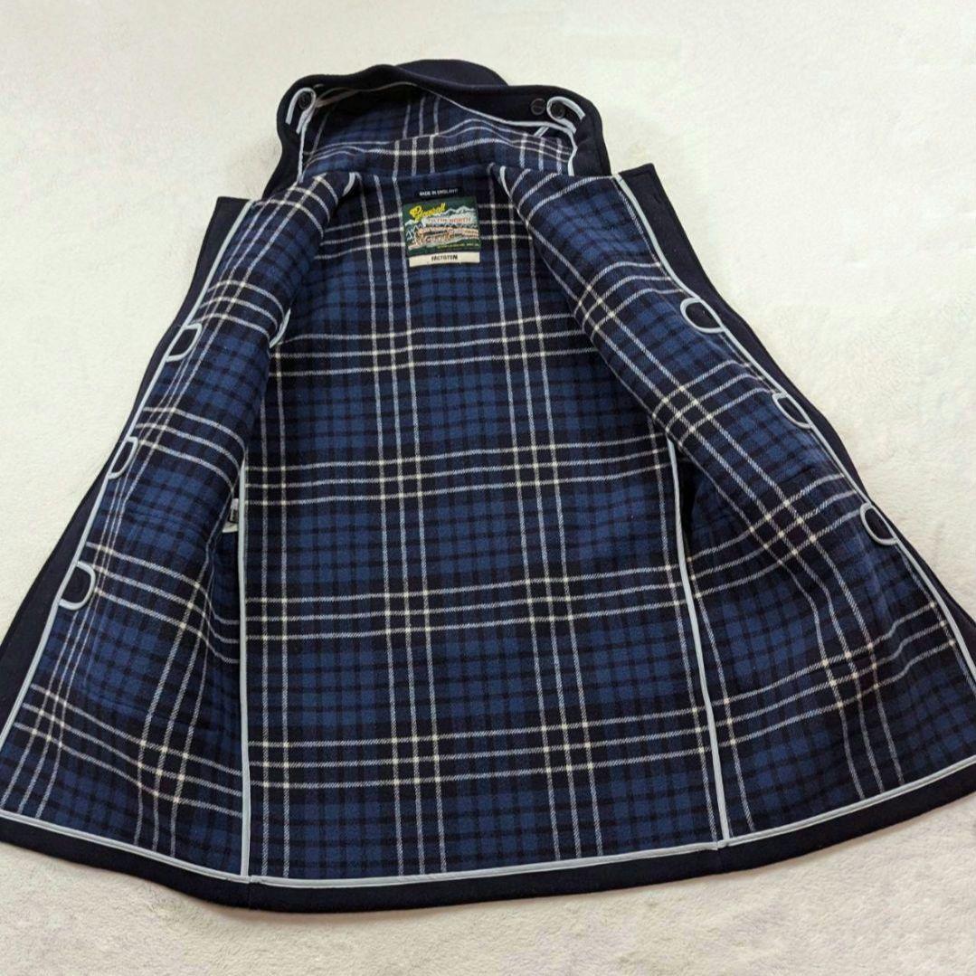 美品 FACTOTUM 別注 Gloverall ダッフルコート チェック Ｌ