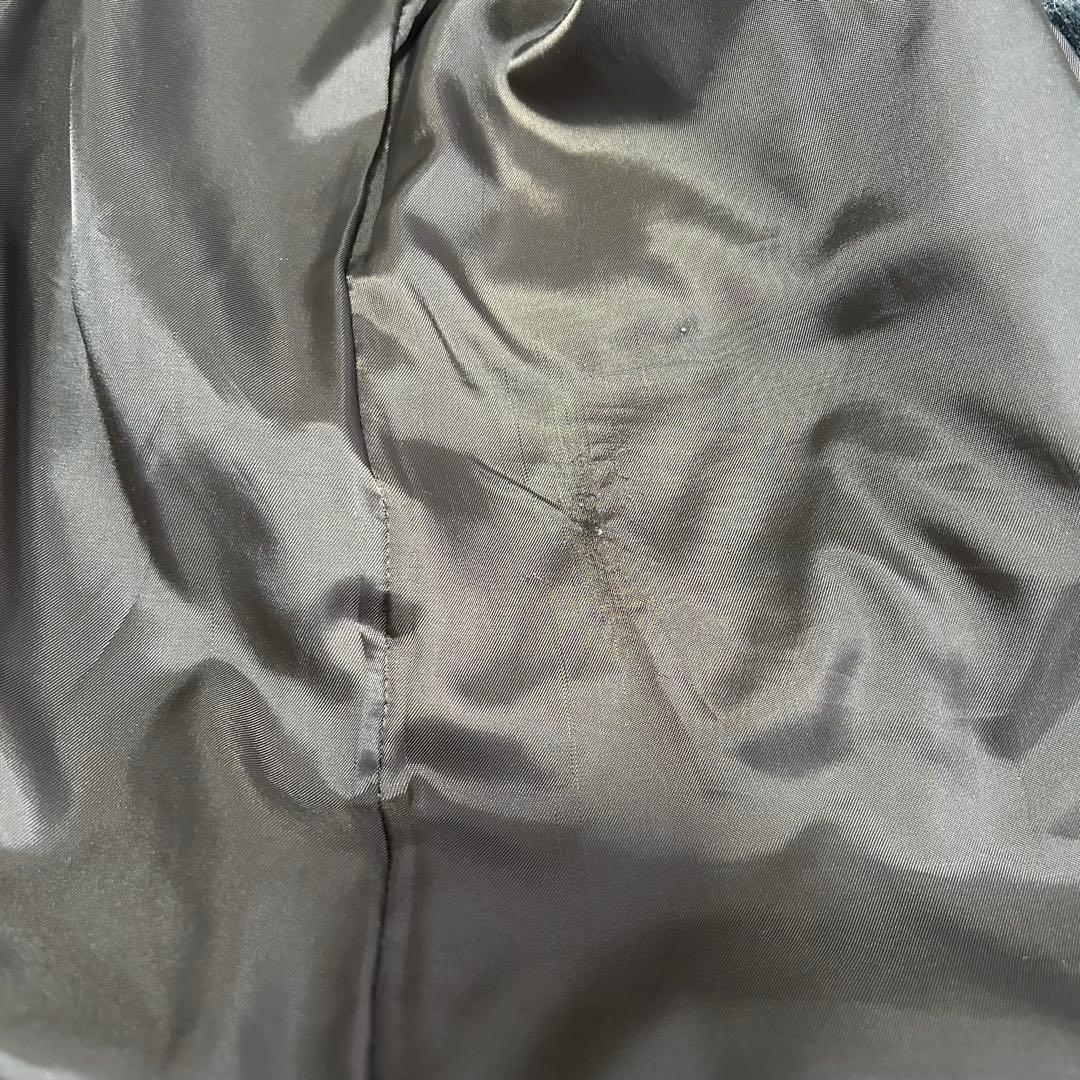 ビームスボーイ スライバーニット タータンチェック ノーカラーコート