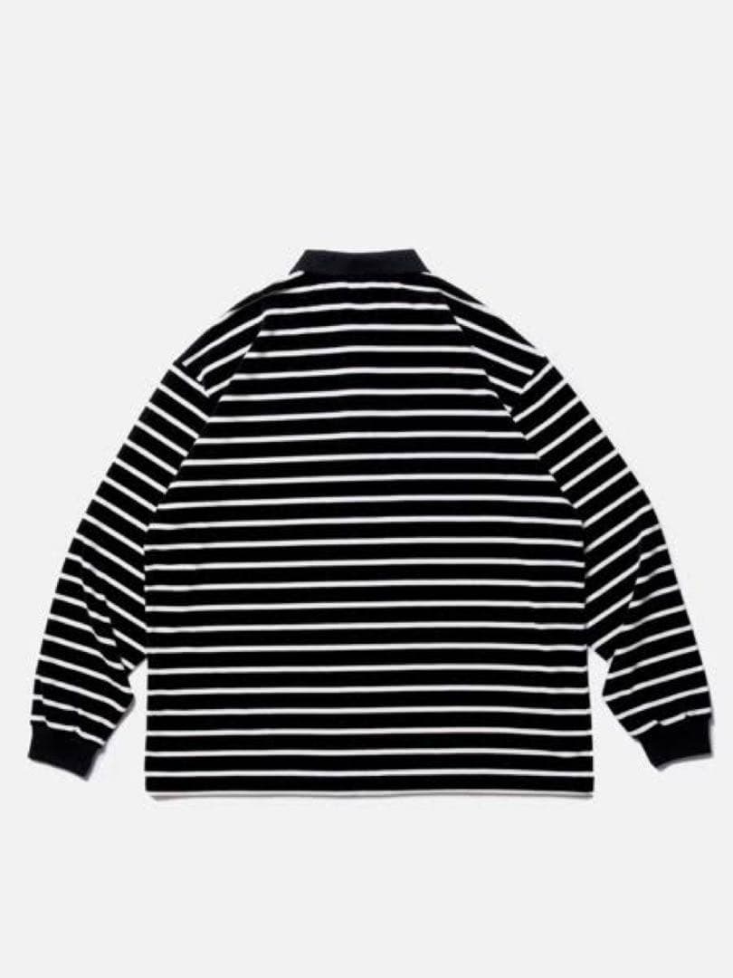 COOTIE クーティーVelour Border L/S Polo ベロア L