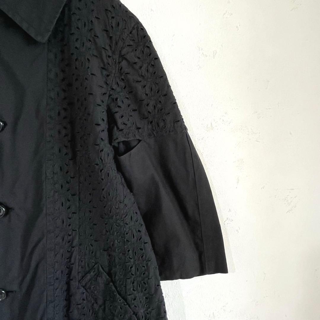 COMME des GARCONSパンチングカットワークレース シングルコート