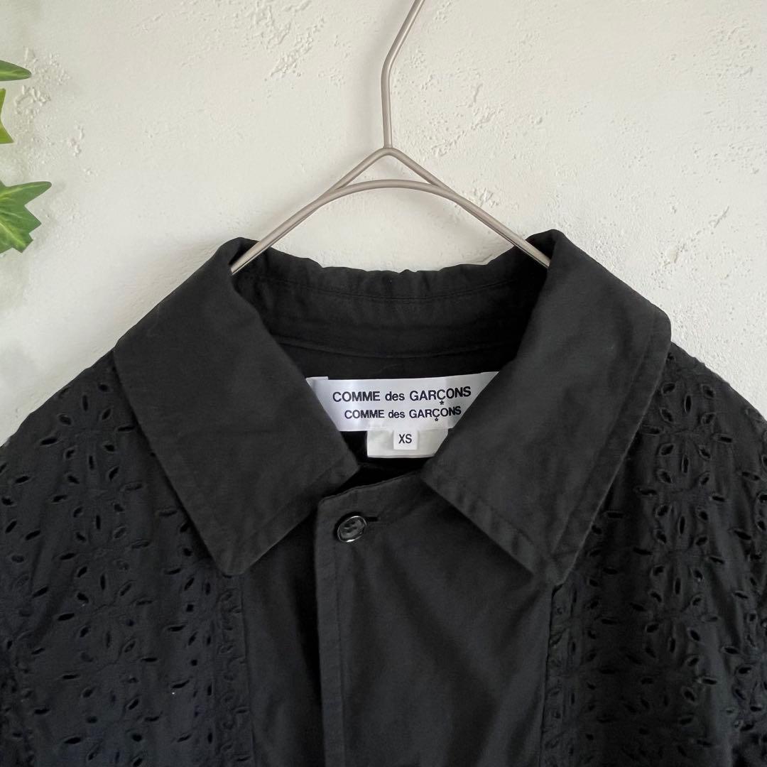 COMME des GARCONSパンチングカットワークレース シングルコート