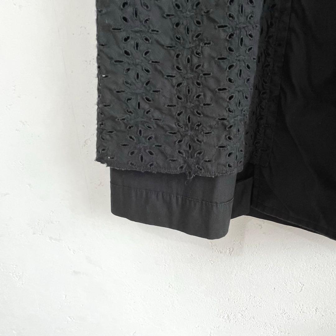 COMME des GARCONSパンチングカットワークレース シングルコート