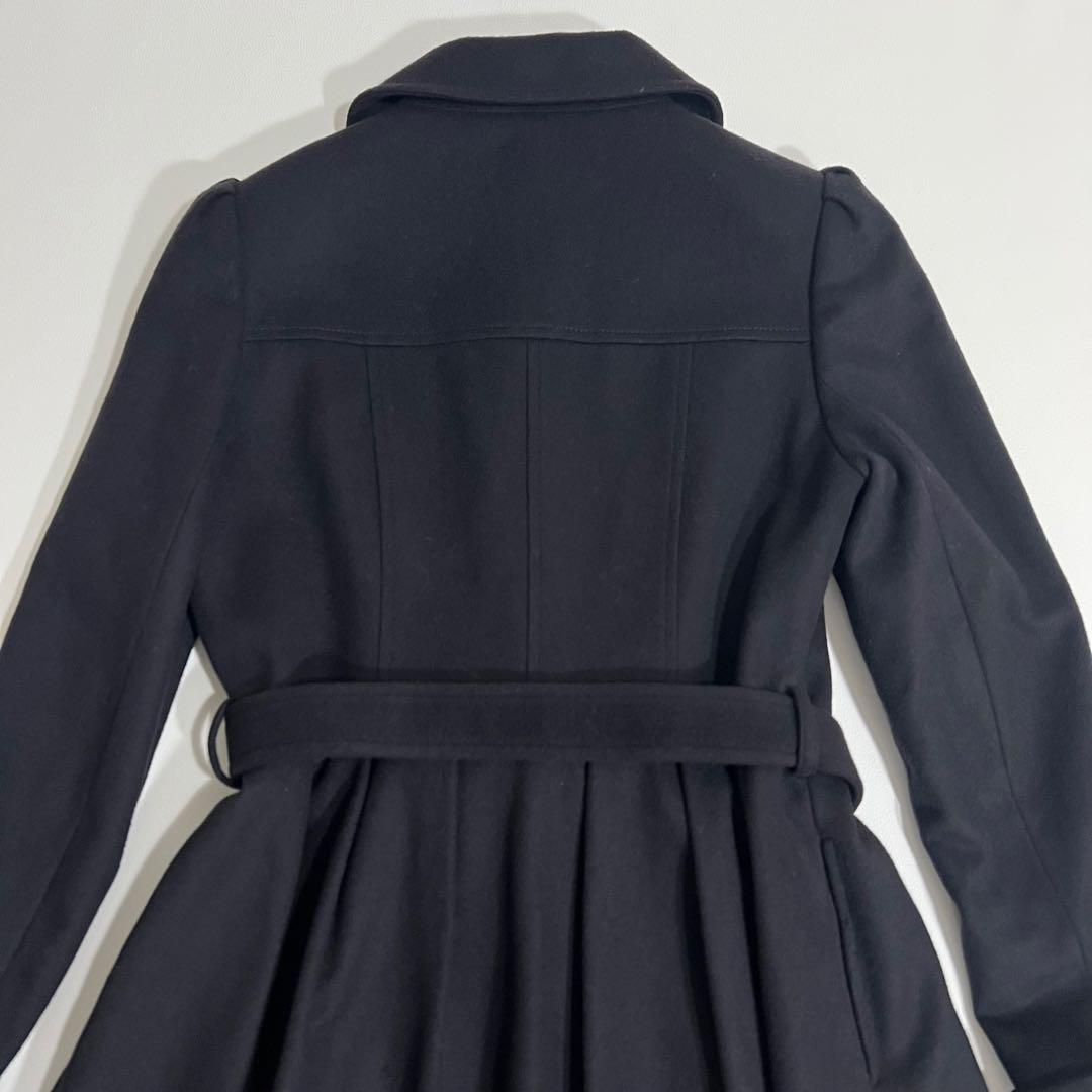 美品　Rene ルネ　ロングコート　カシミヤ混　カメリアボタン　TISSUE