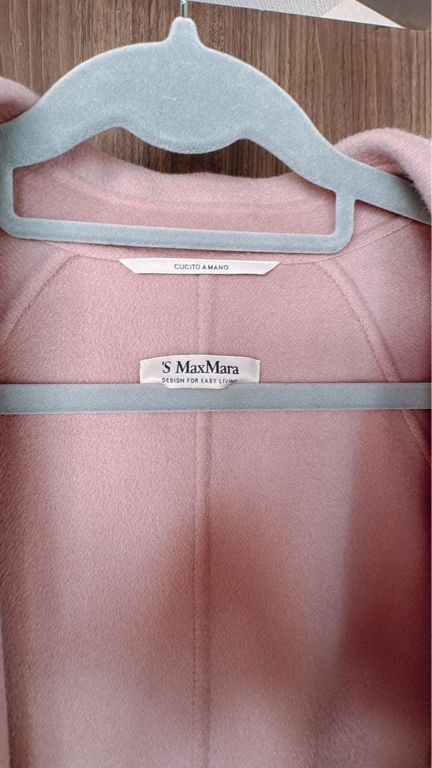 最終値下げコート　マックスマーラ　ピンク