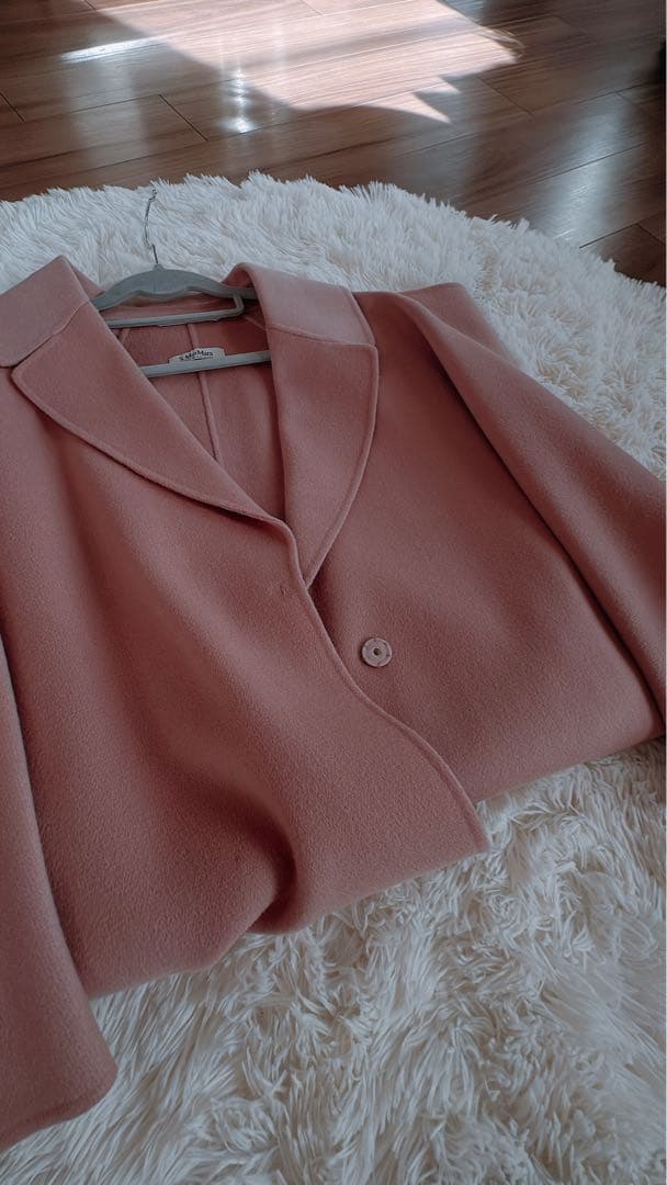 最終値下げコート　マックスマーラ　ピンク