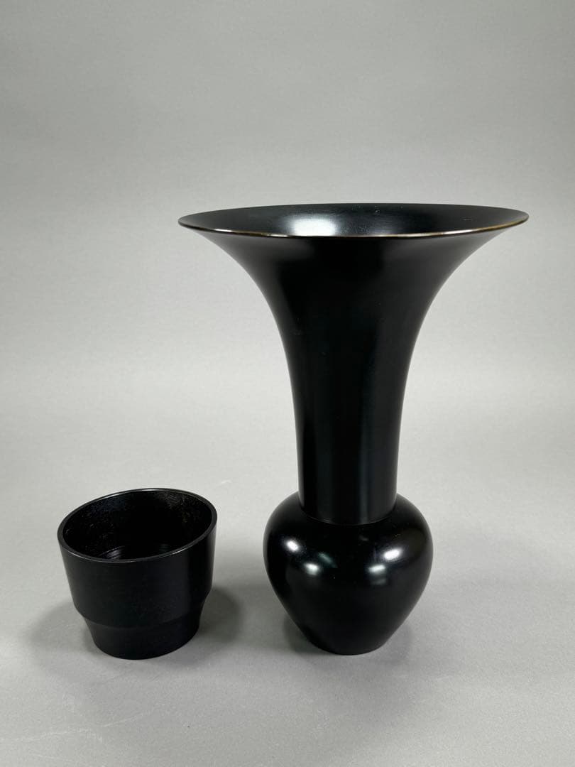 池坊　いけばな　鋳銅花器　小森寸龍造 古流　未生流　花瓶　華道具　高さ27cm