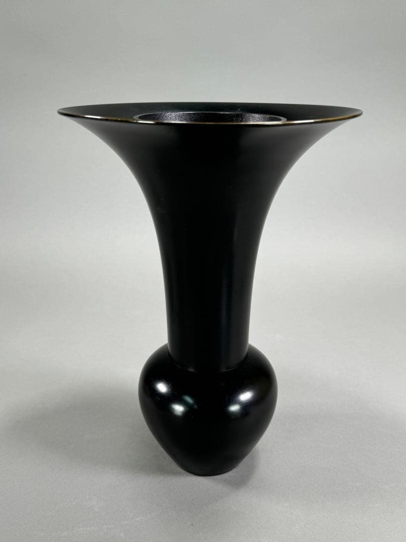 池坊　いけばな　鋳銅花器　小森寸龍造 古流　未生流　花瓶　華道具　高さ27cm