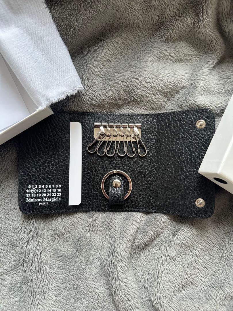 Maison Margiela 黒レザーキーケース