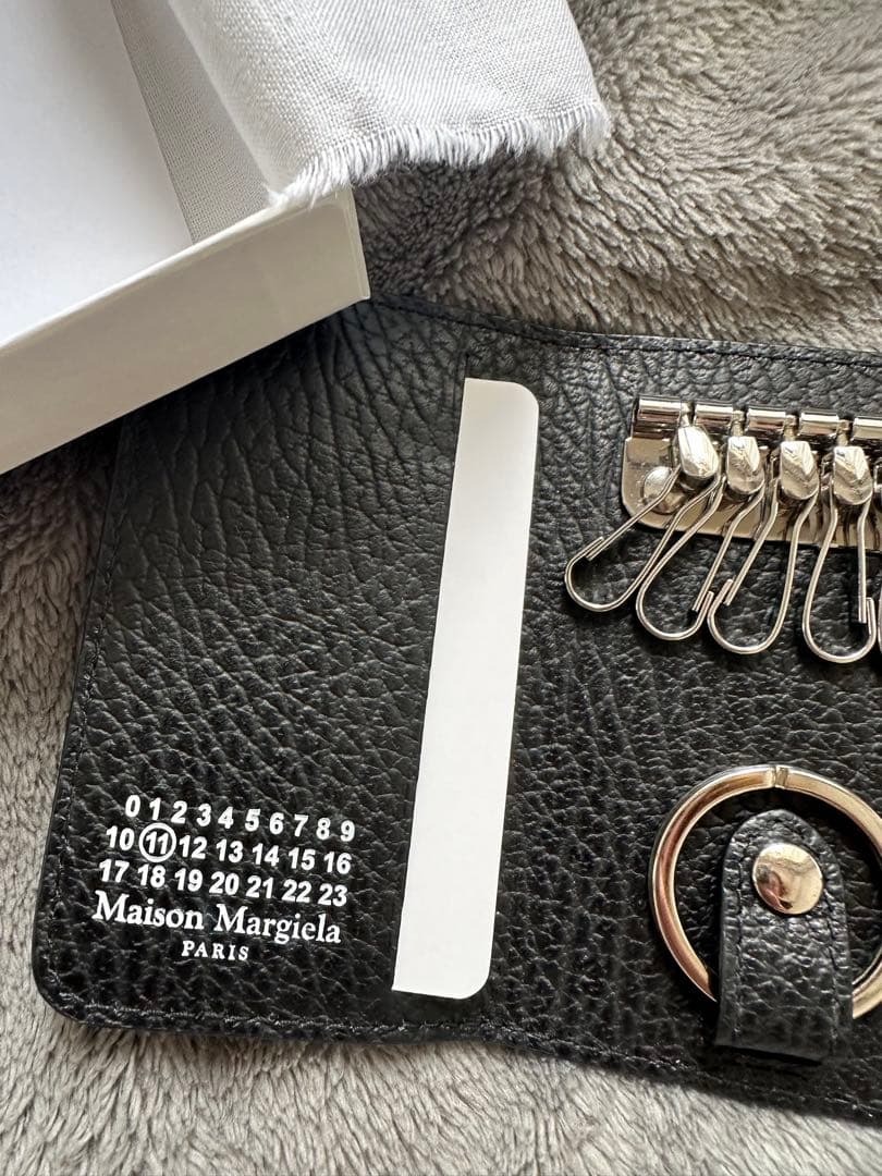 Maison Margiela 黒レザーキーケース