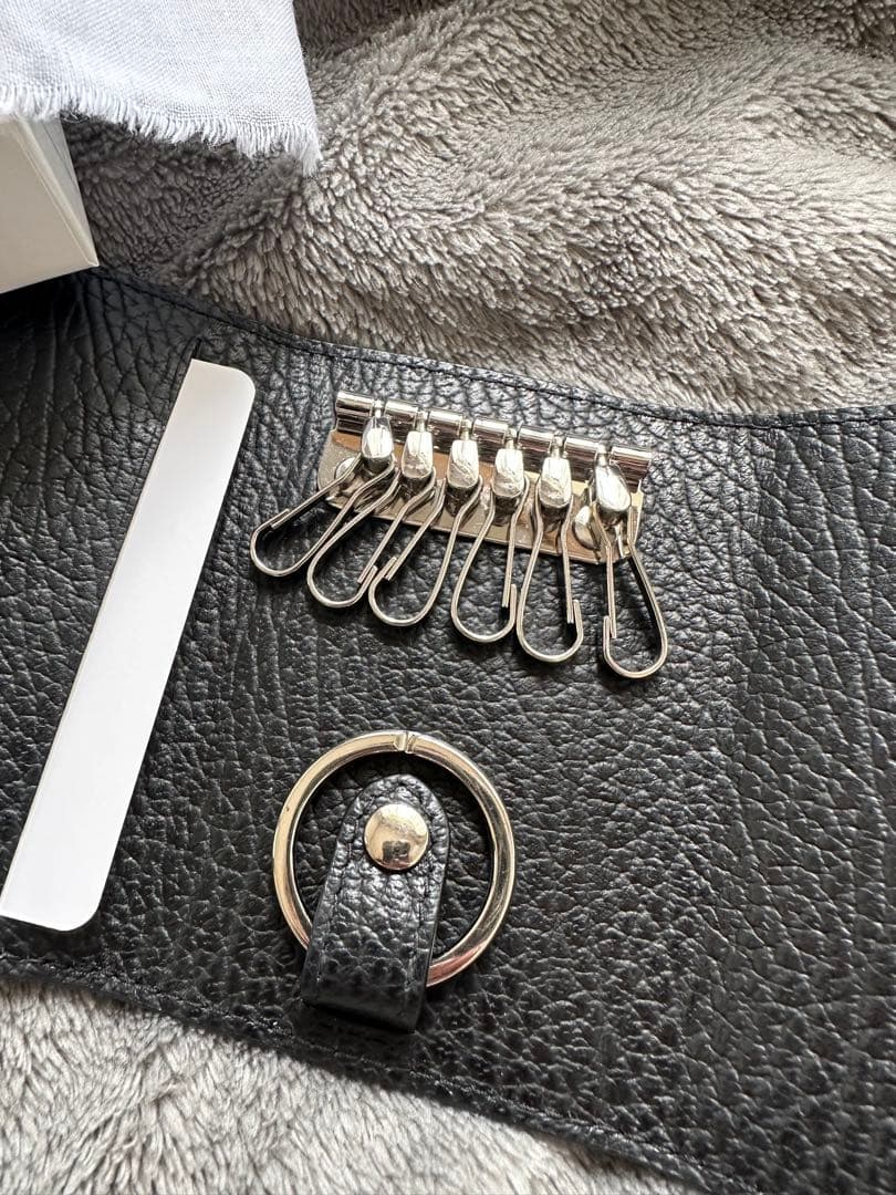 Maison Margiela 黒レザーキーケース