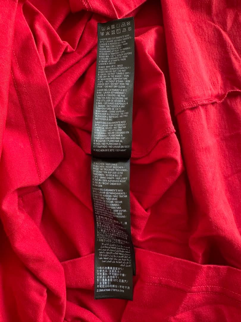 BALENCIAGA×adidas ロゴTシャツ　レッド　サイズ4