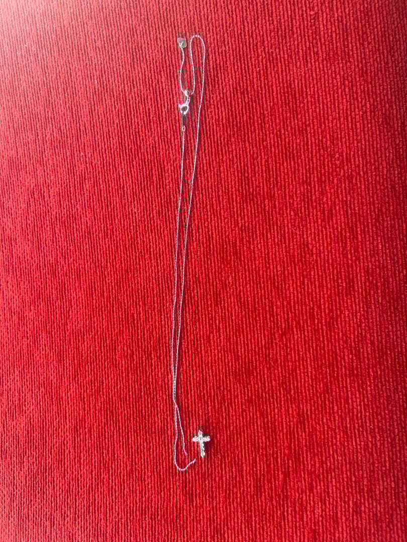 K18WG クロスモチーフ ネックレス