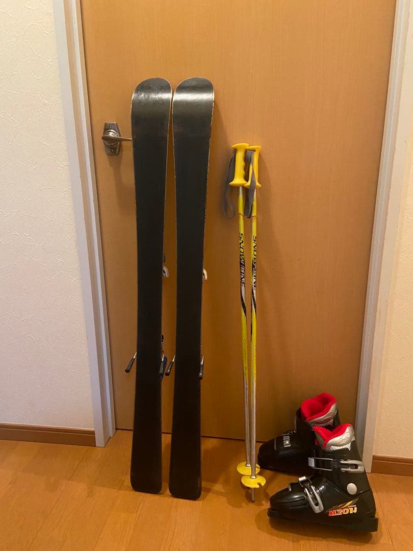 ジュニアスキーセット　板110cm/ブーツ21cm 中古