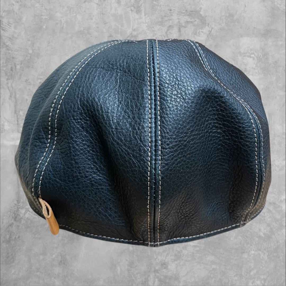 天神ワークス　JODHPURS CAP: CH03 キャップ　M レザー　牛革